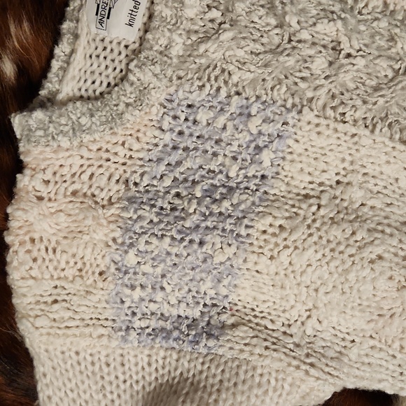 Vintage Andrew St. John Hand Knitted Sweater Sz Sm - Picture 5 of 7